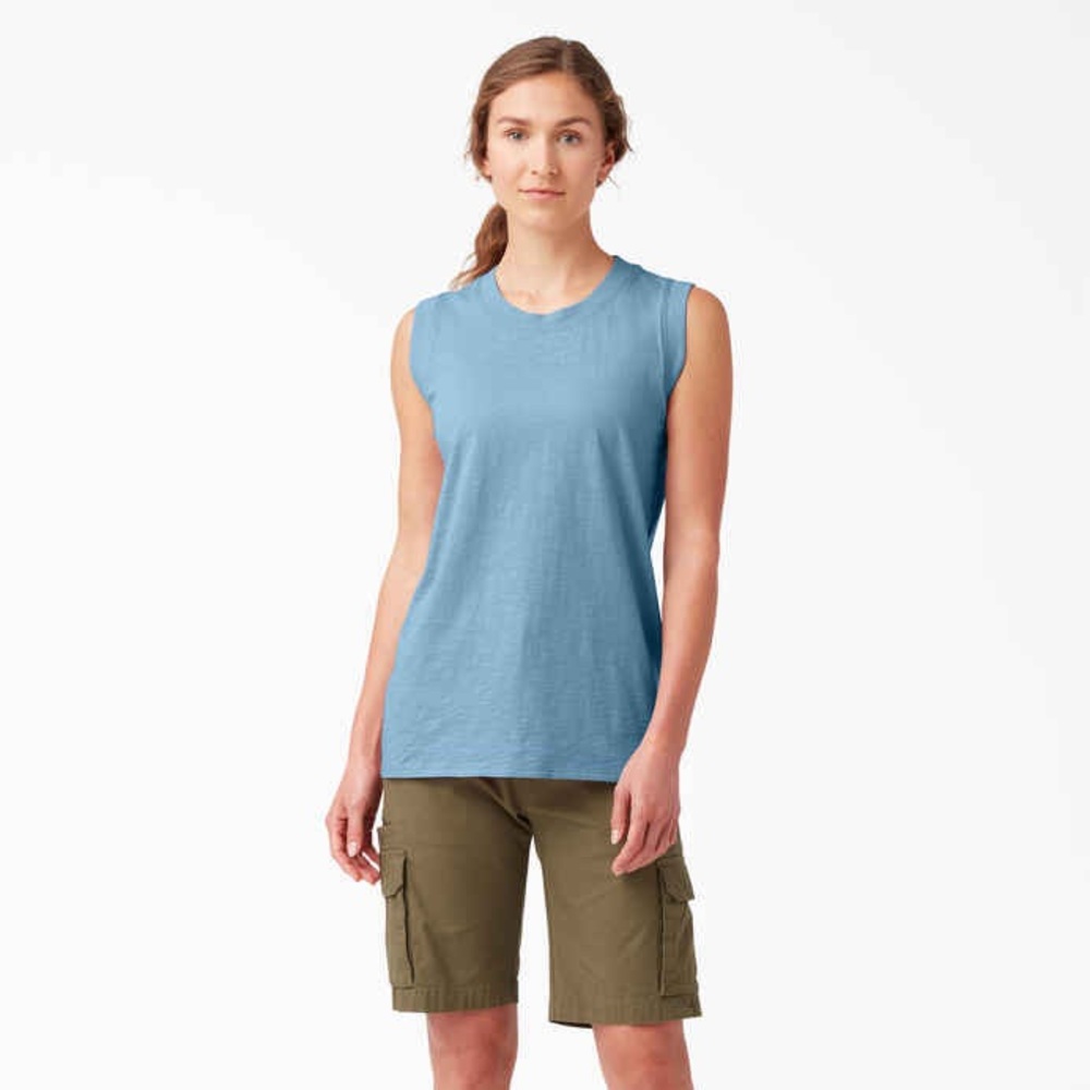 NWT Dickies Women’s Muscle Tank S/P Blue